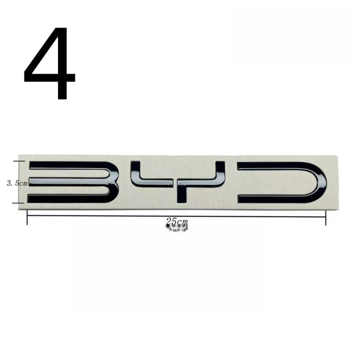 Heckstoßfänger-Emblem schwarz glänzend für BYD – Bild 6