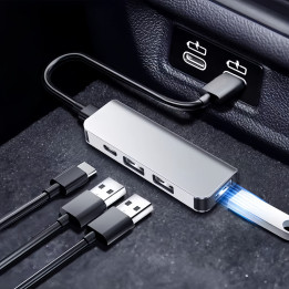 4-in-1 USB-Hub mit Ladefunktion für BYD
