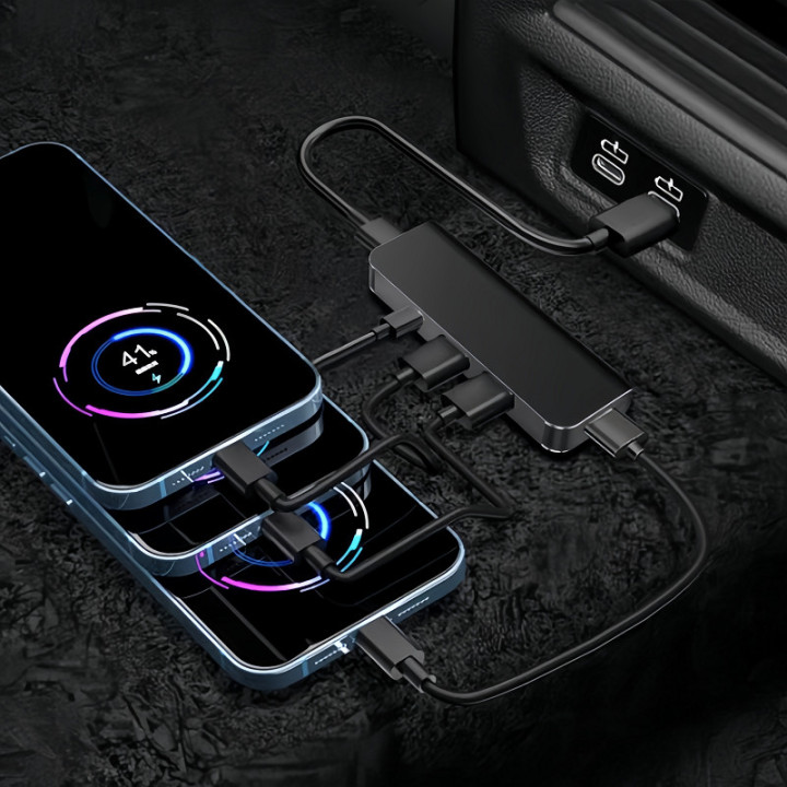 4-in-1 USB-Hub mit Ladefunktion für BYD – Bild 2