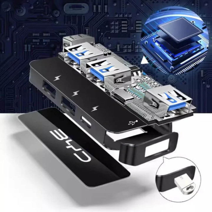 4-in-1 USB-Hub mit Ladefunktion für BYD – Bild 5