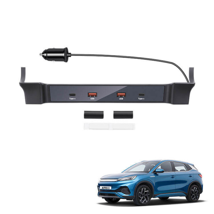 USB-Hub mit Zusatzanschlüssen für BYD Atto 3 – Bild 6