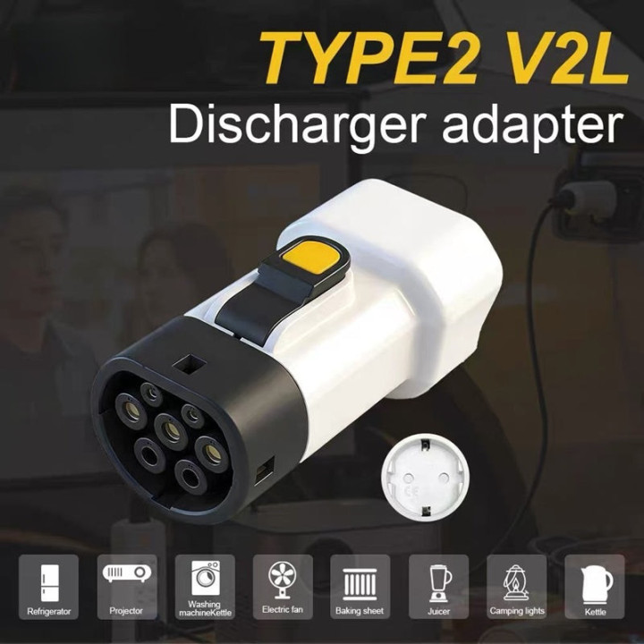 V2L-Adapter Type 2 mit EU-Steckdose für BYD – Bild 5