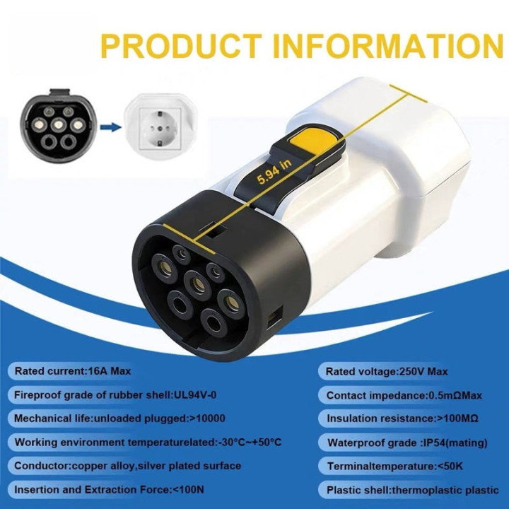 V2L-Adapter Type 2 mit EU-Steckdose für BYD – Bild 7