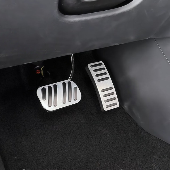 Pedalauflagen aus gebürstetem Aluminium für BYD Atto 3