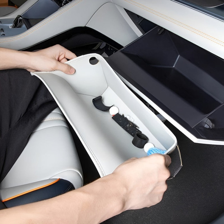 Handschuhfach-Organizer aus Kunstleder für BYD Seal U – Bild 5