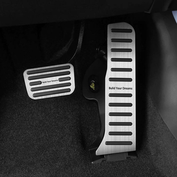 Pedalauflagen aus gebürstetem Aluminium für BYD – Bild 2