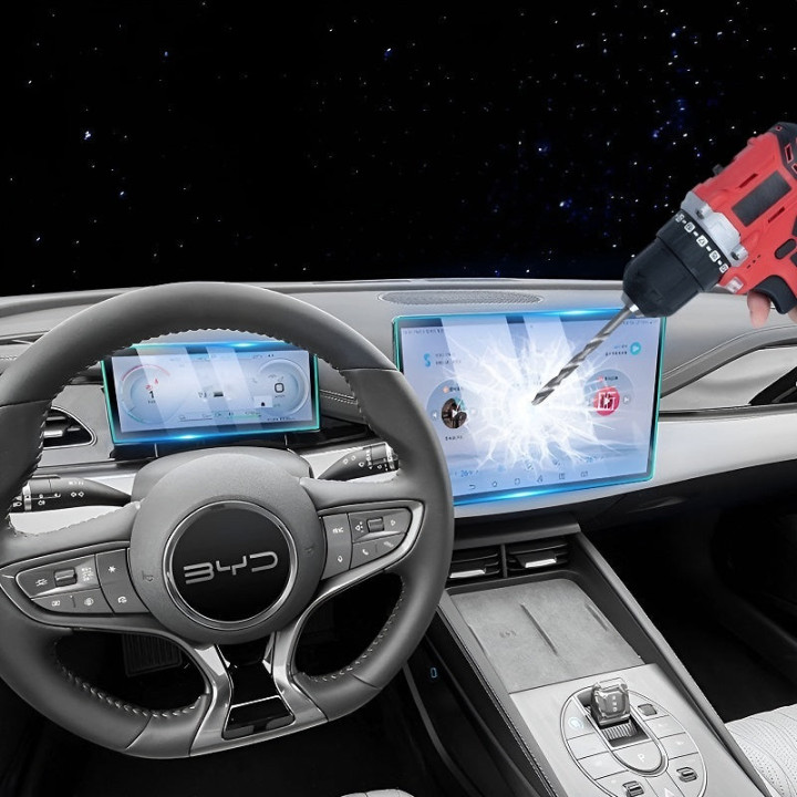 Displayschutzfolie für Zentraldisplay oder Tacho für BYD Seal – Bild 5