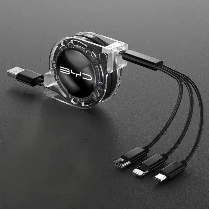 3-in-1-Ladekabel ausziehbar für BYD und Denza D9
