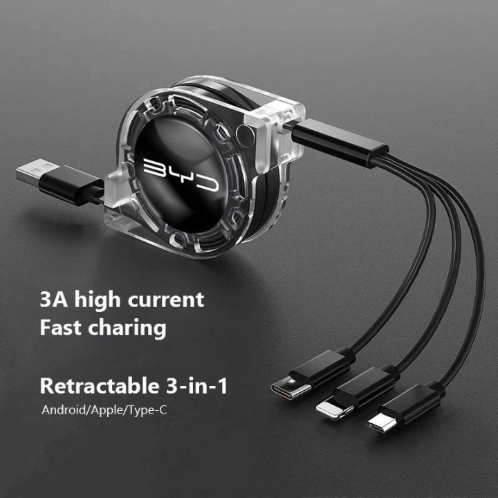 3-in-1-Ladekabel ausziehbar für BYD und Denza D9 – Bild 8