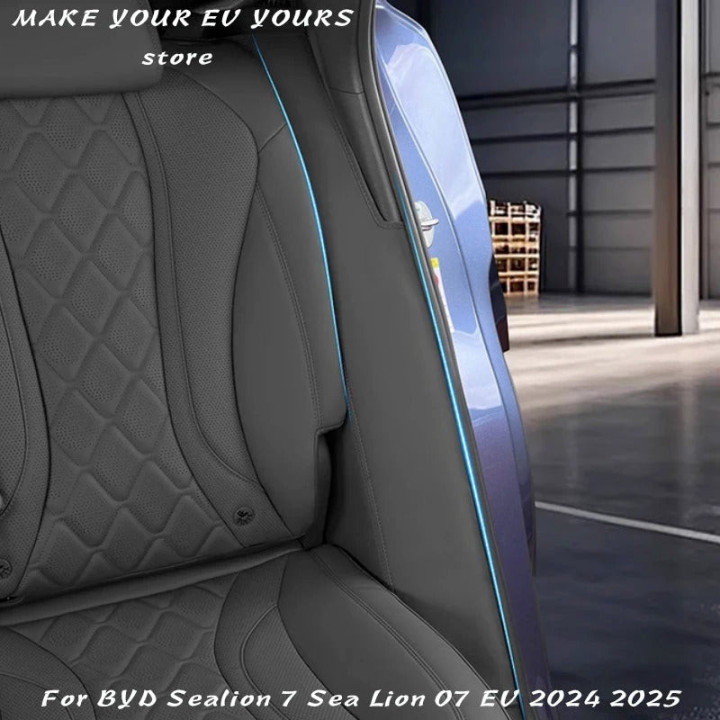 C-Säulen-Schutzaufkleber aus Leder für BYD Sealion 7
