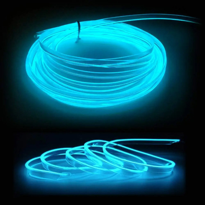 EL-Lichtleiste 5 m USB für BYD Atto 2/3, Dolphin, Seal – Bild 13