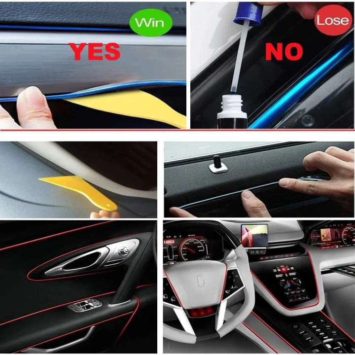 EL-Lichtleiste 5 m USB für BYD Atto 2/3, Dolphin, Seal – Bild 17