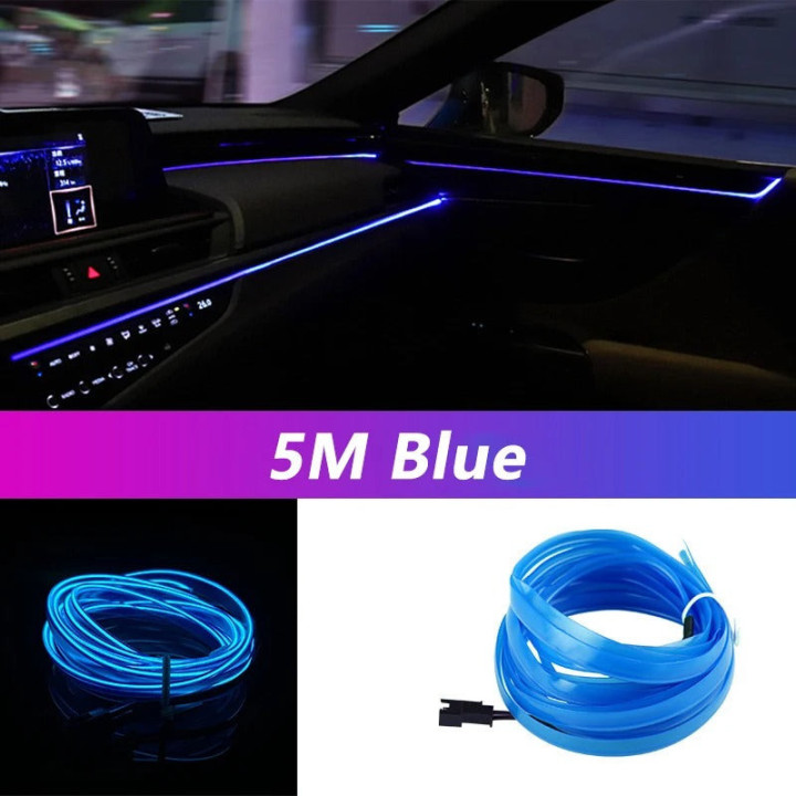 EL-Lichtleiste 5 m USB für BYD Atto 2/3, Dolphin, Seal – Bild 2