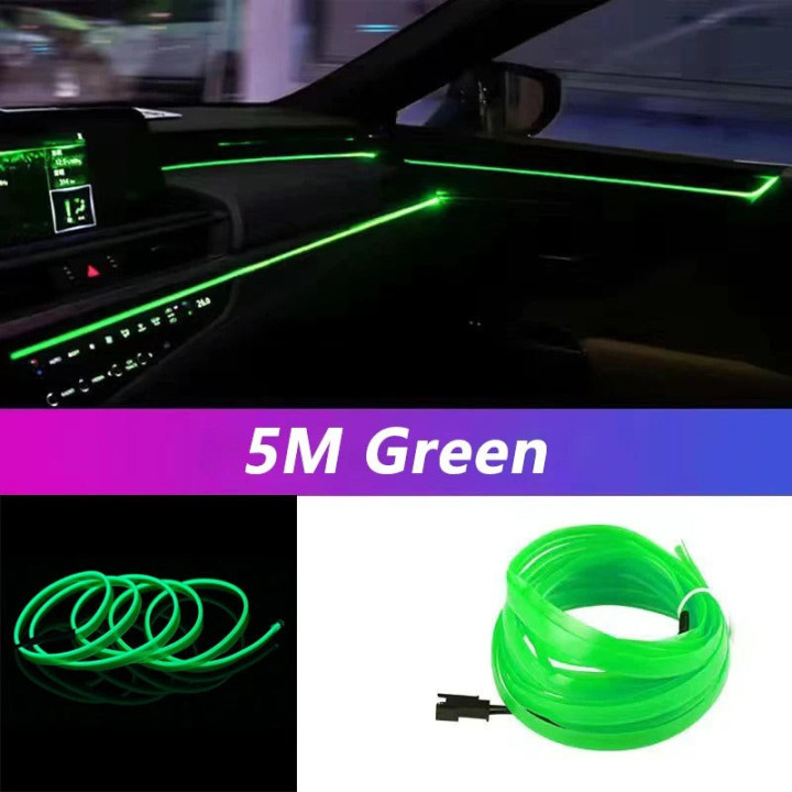 EL-Lichtleiste 5 m USB für BYD Atto 2/3, Dolphin, Seal – Bild 3