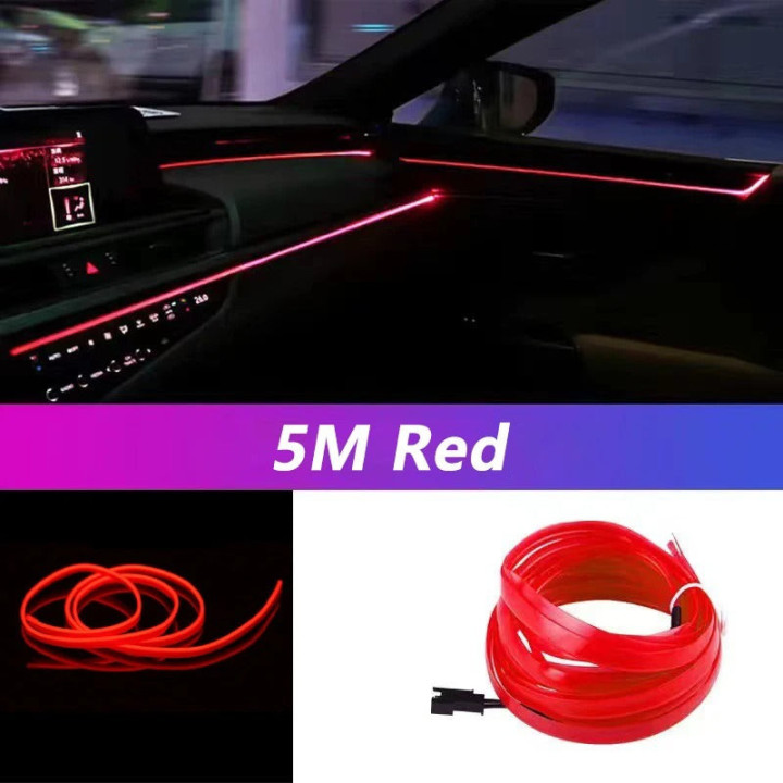 EL-Lichtleiste 5 m USB für BYD Atto 2/3, Dolphin, Seal – Bild 4