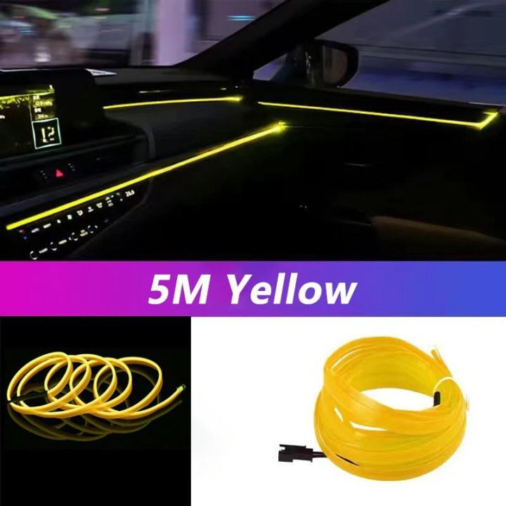 EL-Lichtleiste 5 m USB für BYD Atto 2/3, Dolphin, Seal – Bild 5