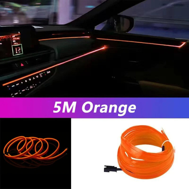 EL-Lichtleiste 5 m USB für BYD Atto 2/3, Dolphin, Seal – Bild 7