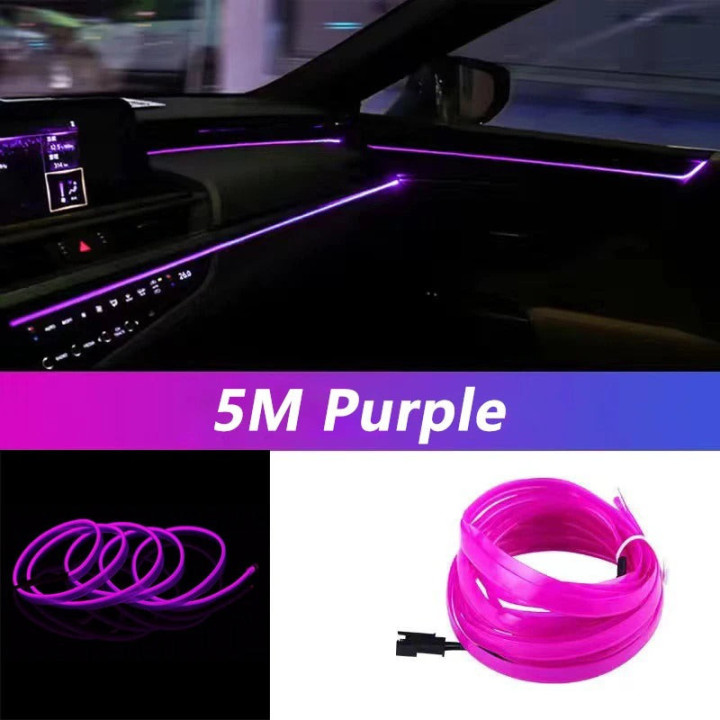 EL-Lichtleiste 5 m USB für BYD Atto 2/3, Dolphin, Seal – Bild 8