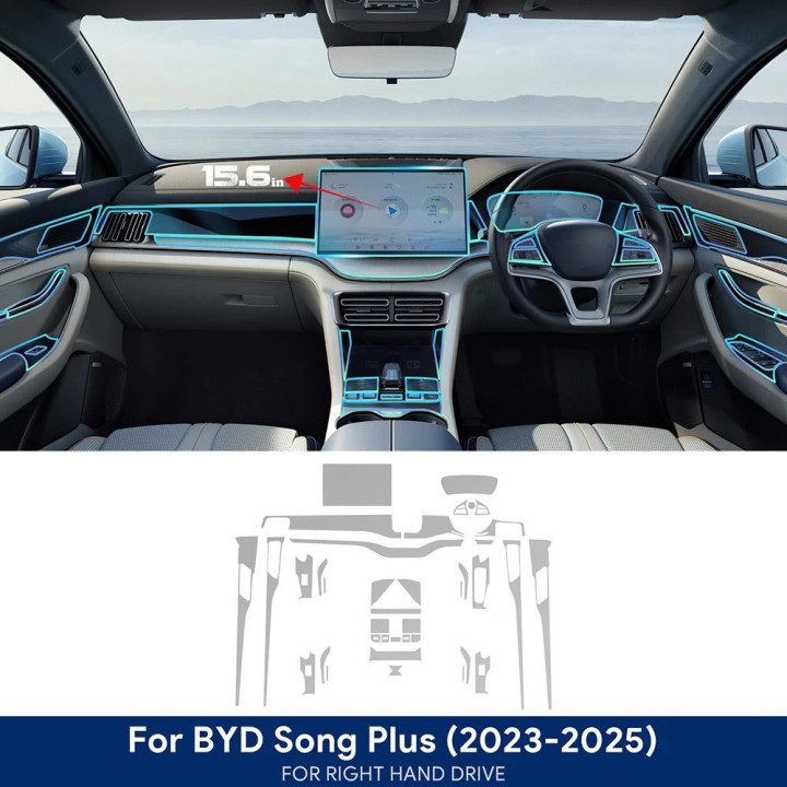 TPU-Schutzfolie für Zentraldisplay für BYD Seal U 2021–2024 (12,8″ oder 15,6″) – Bild 17