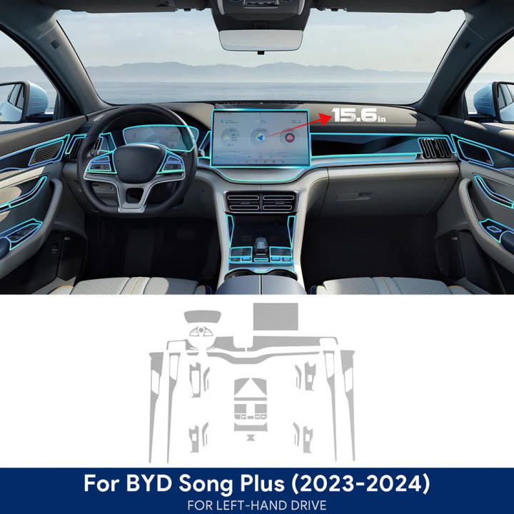 TPU-Schutzfolie für Zentraldisplay für BYD Seal U 2021–2024 (12,8″ oder 15,6″) – Bild 20