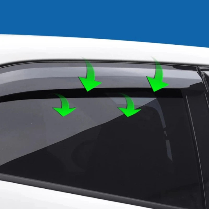 Seitenscheiben-Windabweiser geklebt für BYD Dolphin Surf – Bild 7