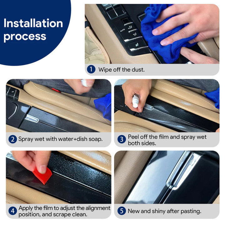 Transparente TPU-Folie für Mittelkonsole für BYD Atto 3 und Seal U – Bild 12