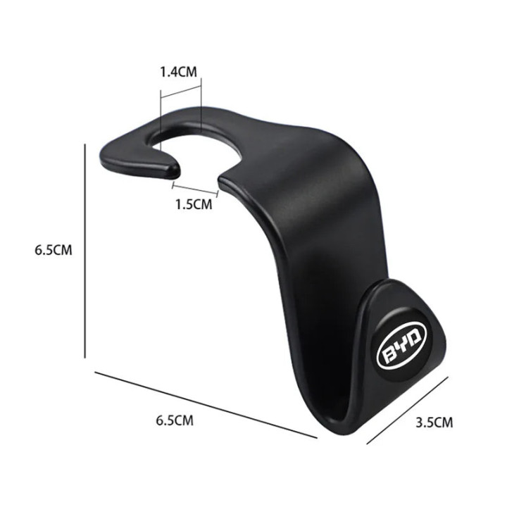 Kopfstützenhaken schwarz für BYD und Denza D9 – Bild 4