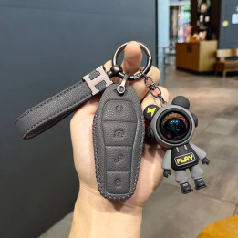 Leder-Schlüsselhülle mit Anhänger für BYD