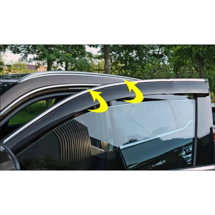 Fenster-Windabweiser Regenschutz für MG4 – Bild 4
