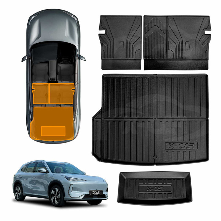 Kofferraummatte und Sitzschutz aus TPE für Geely EX5 – Bild 2